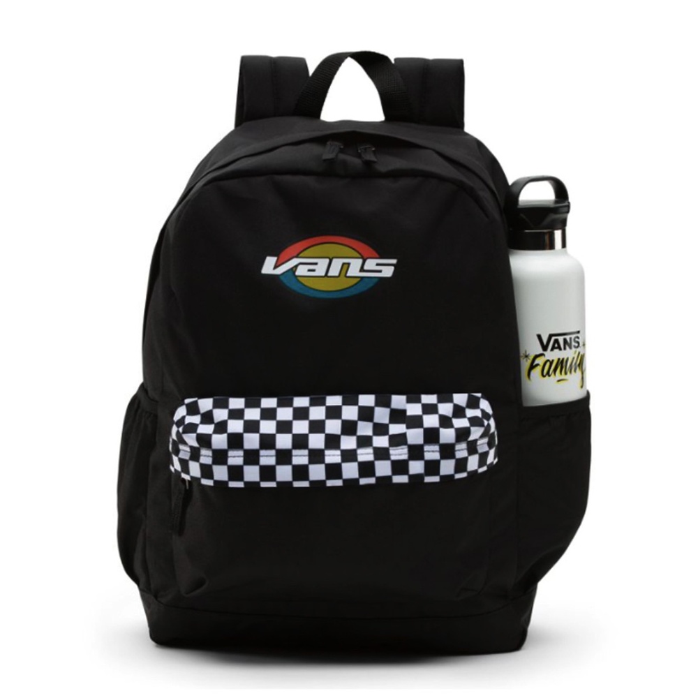 Vans Backpack Realm Plus Checkboard Black White NWT
